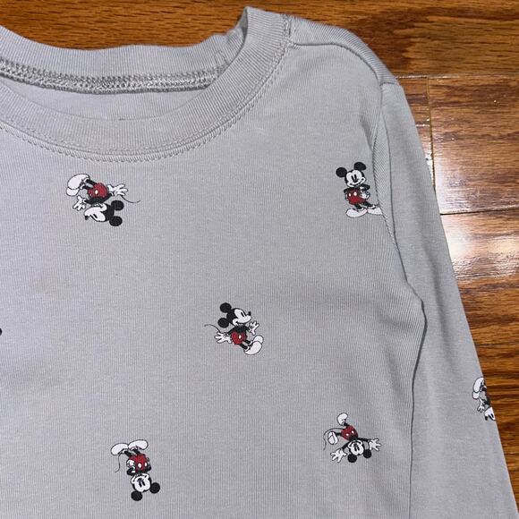 Disney x Janie and Jack Limited Ed Mickey Grey Long Sleeve Pajama Top Size 5 - Picture 6 of 12